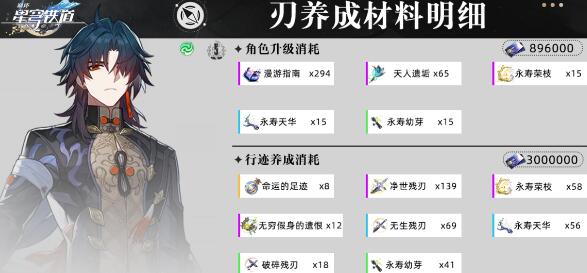 崩坏星穹铁道刃等级突破培养材料是什么