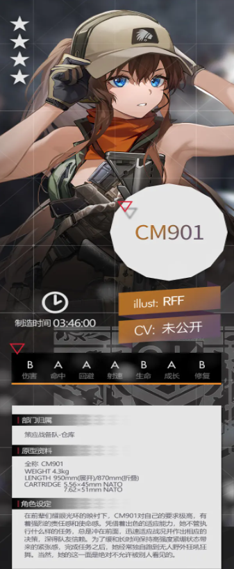 少女前线CM901强度怎么样