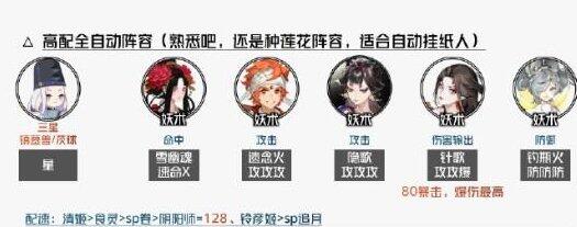 阴阳师嘭嘭大作战阵容搭配建议