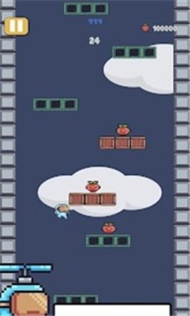 不断向上跳