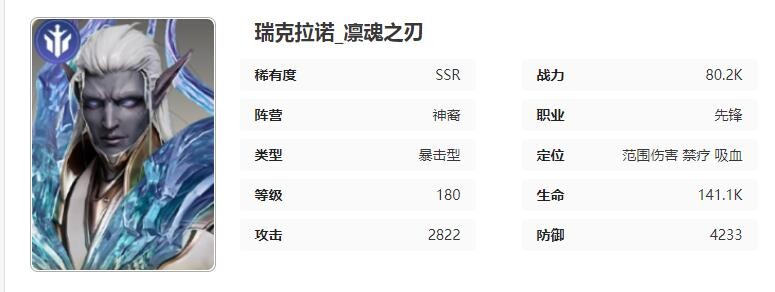 《星际52区》瑞克拉诺角色技能一览