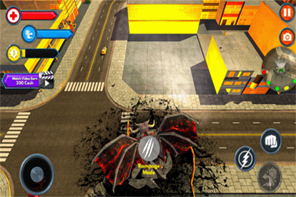 狂野愤怒的大猩猩横冲直撞