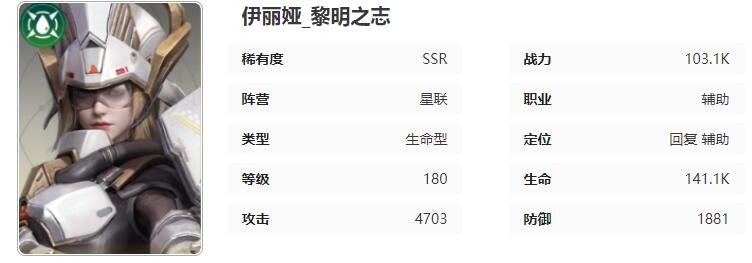 星际52区伊丽娅怎么样-伊丽娅角色技能属性介绍