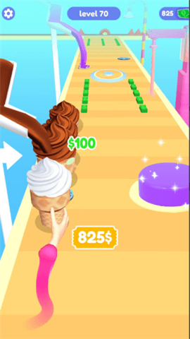 冰淇淋堆叠甜点