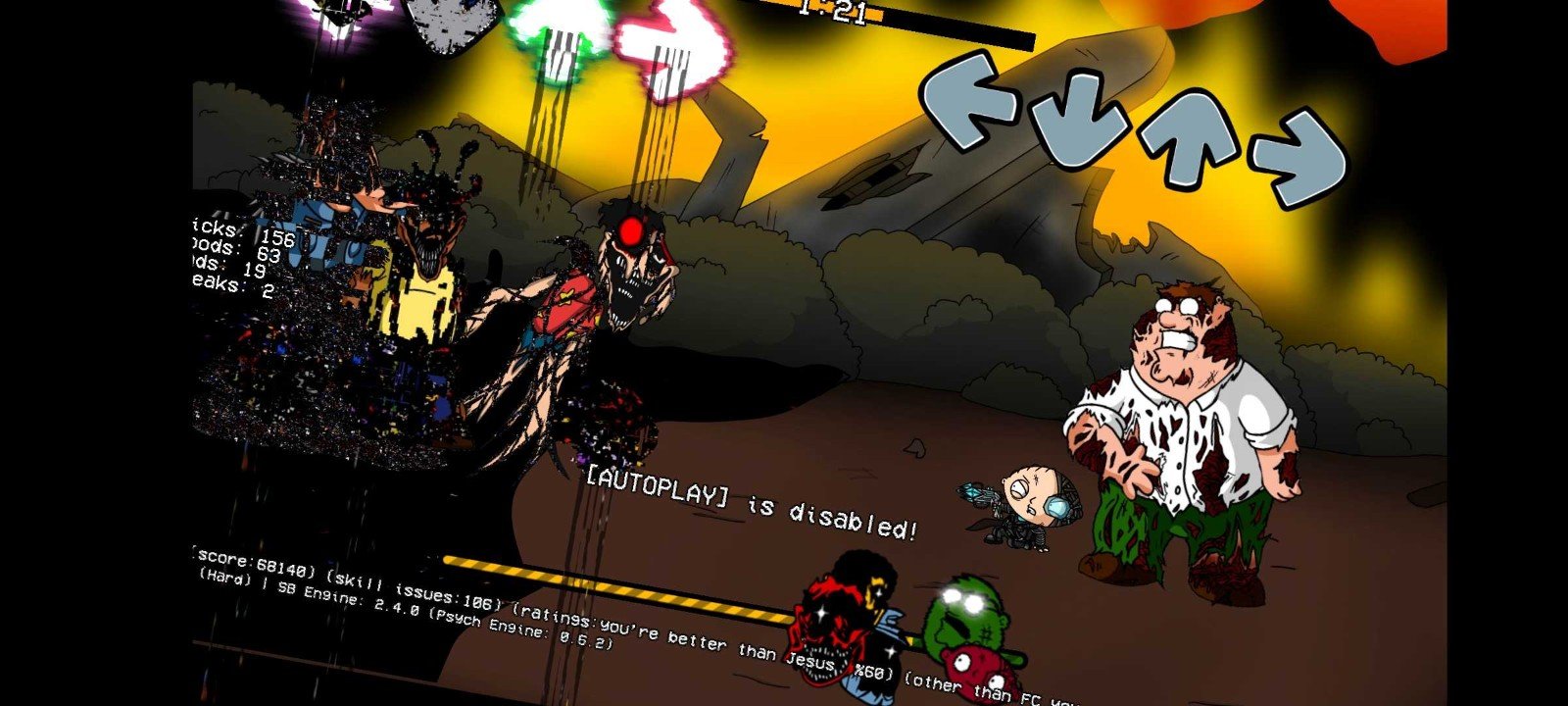 fnf曼德拉记录伪人天使模组