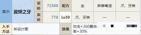 《符文工房5》翼蜥之牙怎么制作