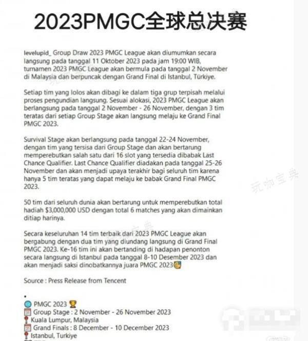 《和平精英》全球总决赛时间一览2023