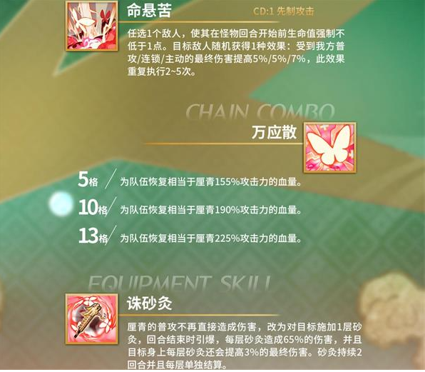 白夜极光厘青技能是什么？
