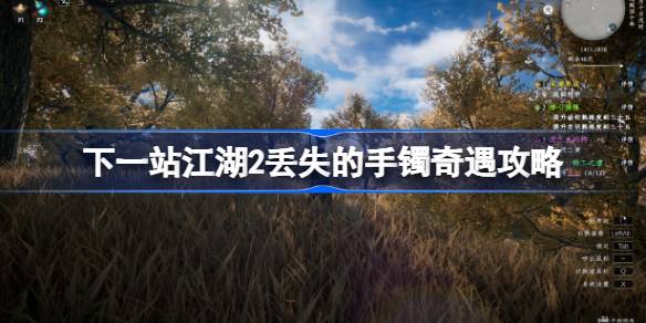 下一站江湖2丢失的手镯任务完成方法