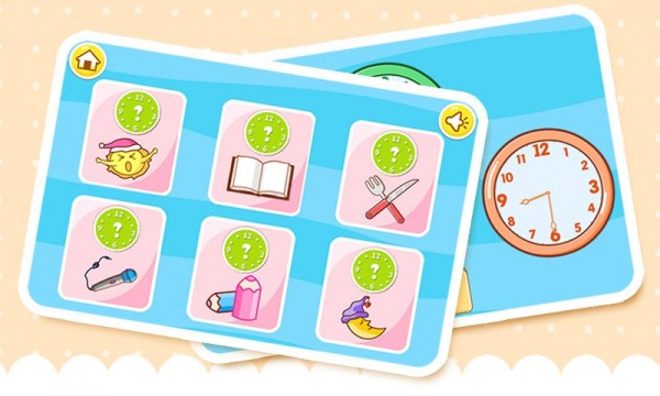 宝宝认时钟