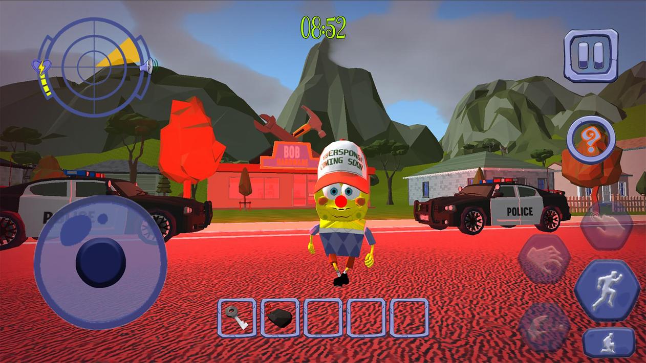 可怕的小丑海绵维德邻居