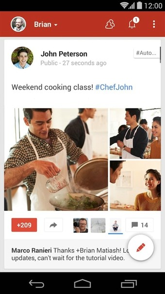 Google+安卓版v7.0.0.111900548