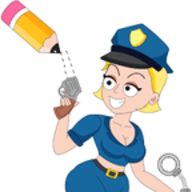 绘制警察拼图
