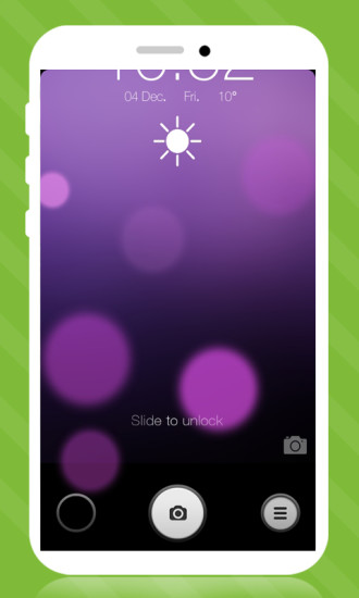 iPhone5s雨滴锁屏