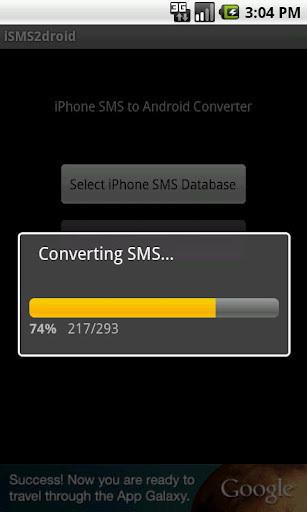 iSMS2droid(iPhoneSMSImport)
