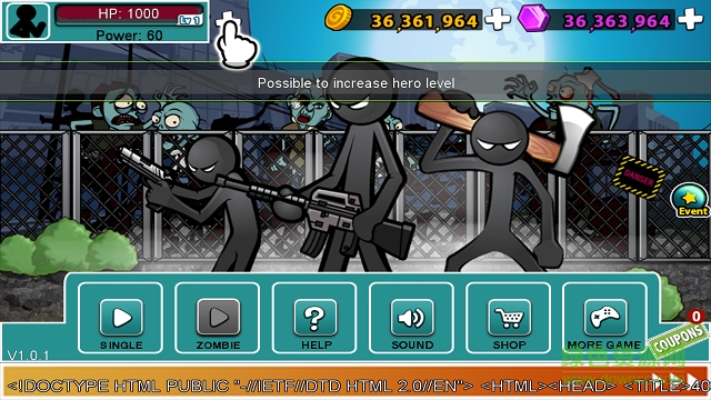 愤怒的火柴人5无限金币V1.0.2 手机版