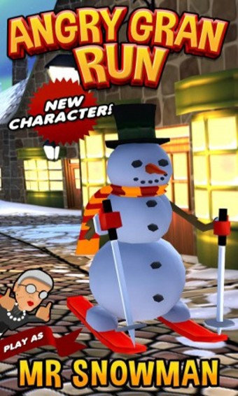 愤怒的老奶奶玩酷跑圣诞版