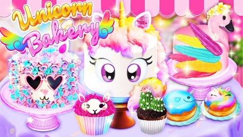独角兽厨师蛋糕烹饪店