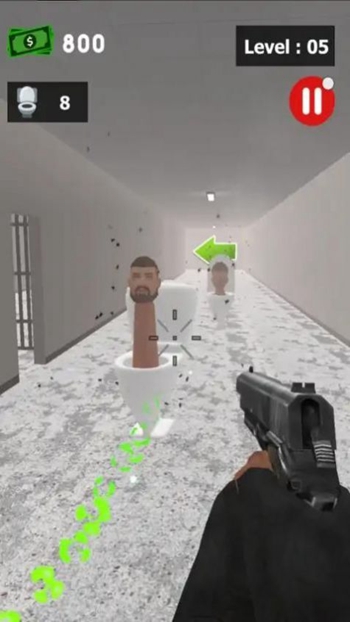 可怕的厕所怪物射手app