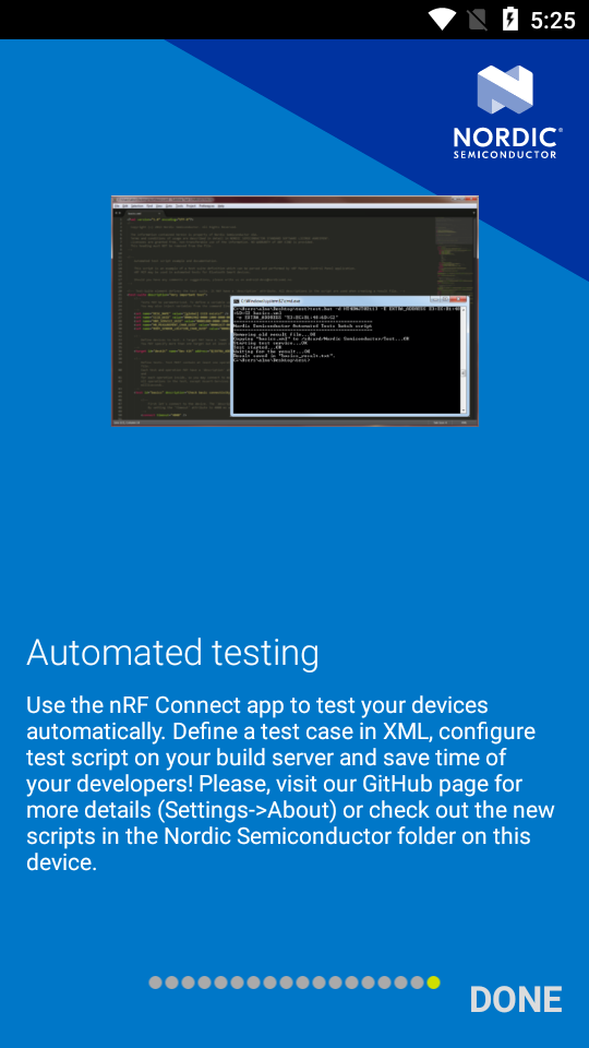 nRF Connect蓝牙扫描连接App