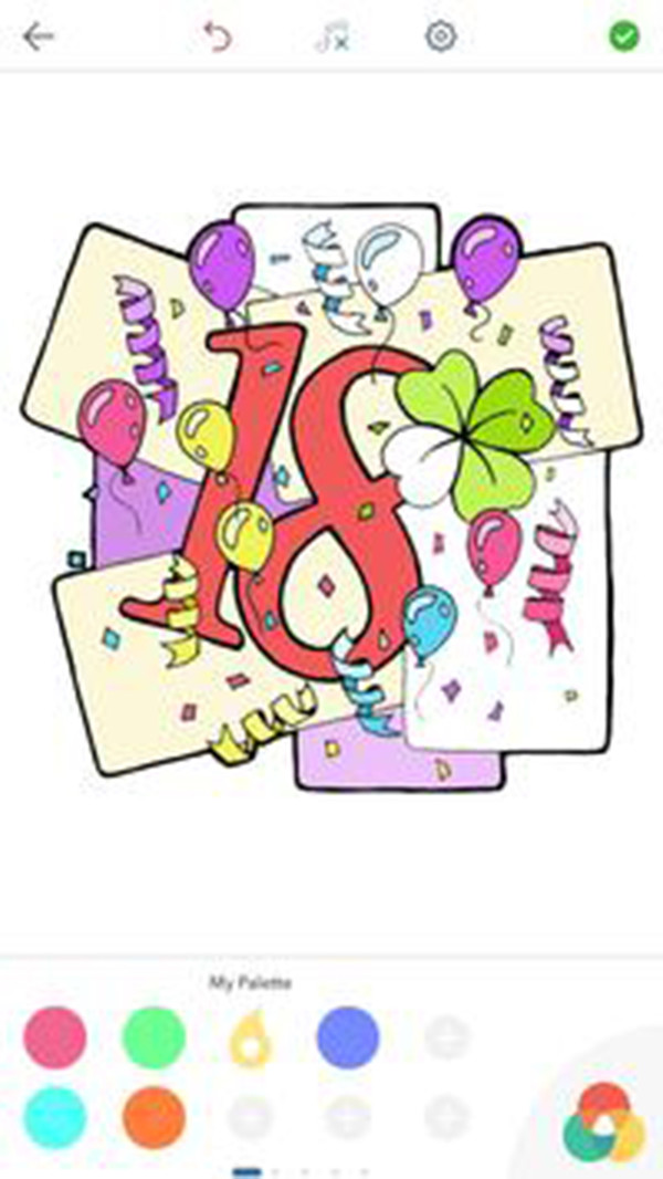 成人数字涂色书app