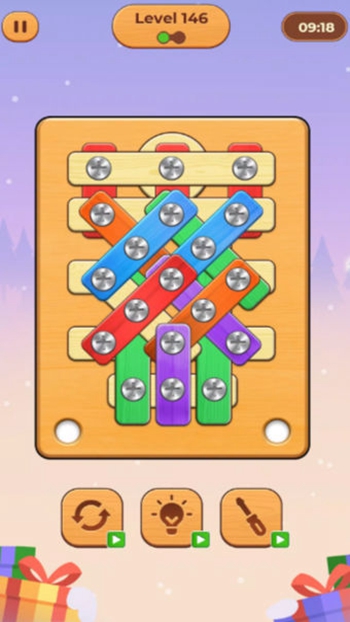 螺丝谜题螺母与螺栓