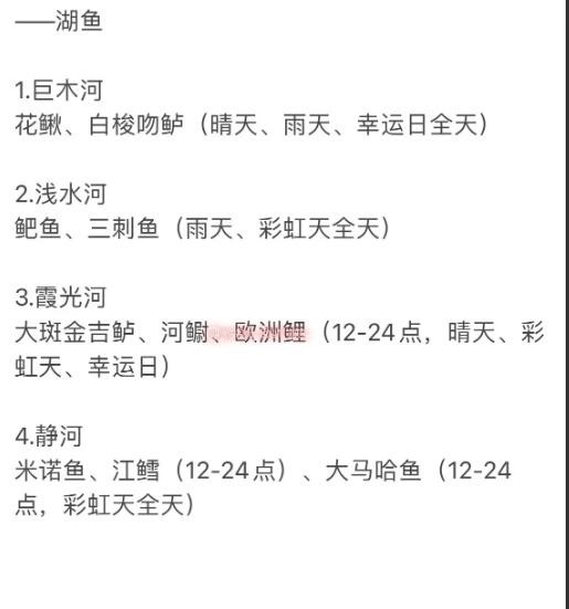 心动小镇手游湖鱼钓鱼位置在哪