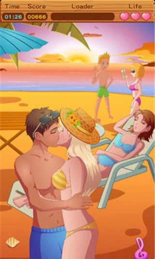 情侣偷偷接吻游戏