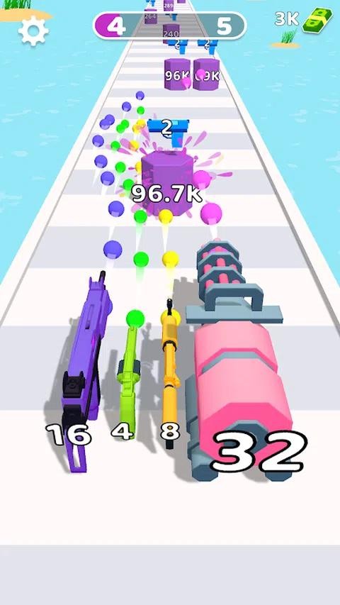 收集合并射击跑