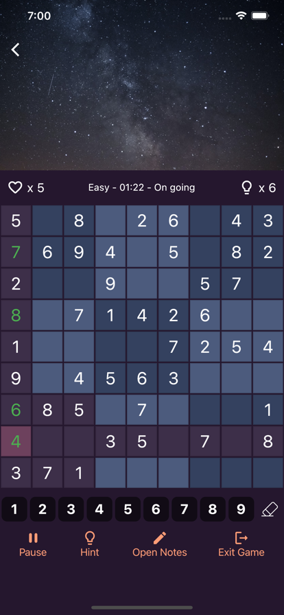 数独迷九宫格数字逻辑解谜益智苹果版