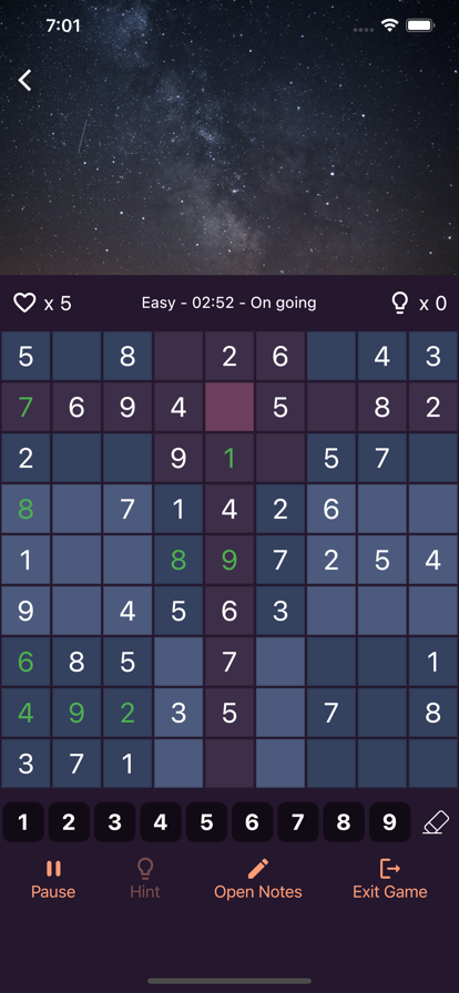 数独迷九宫格数字逻辑解谜益智苹果版