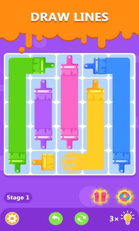 彩色线条的谜题