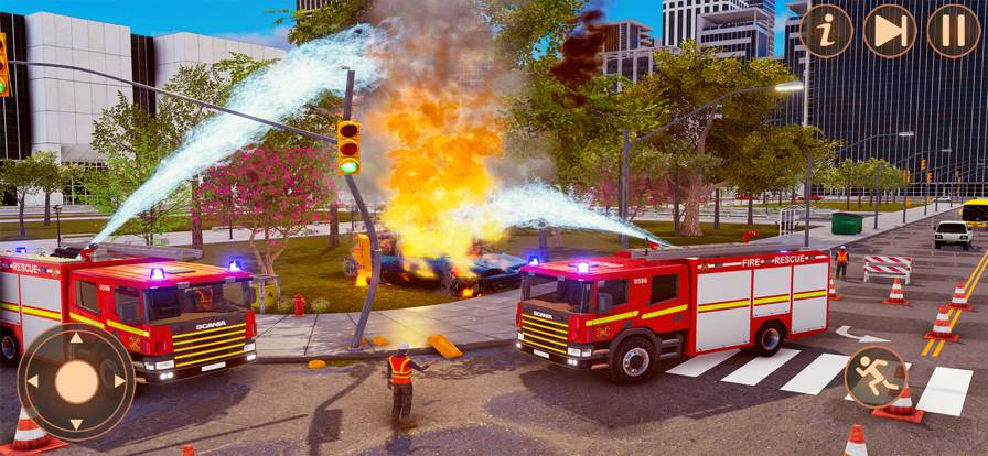 救护车消防员911消防车救援模拟器苹果版