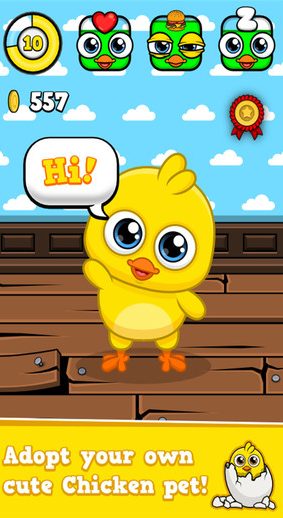 我的虚拟宠物小鸡游戏