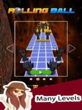 Rolling Ball : 滚球在天空上跳跃