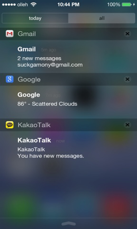 iNoty苹果通知栏