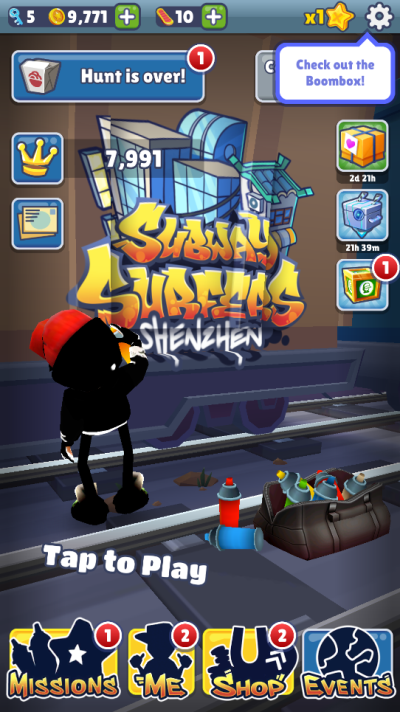 地铁跑酷黑色金币版