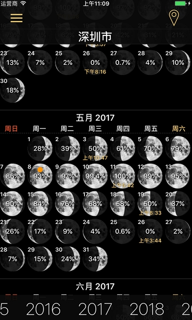 月相盈亏与月球相位预测