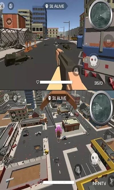 3D模拟吃鸡战场
