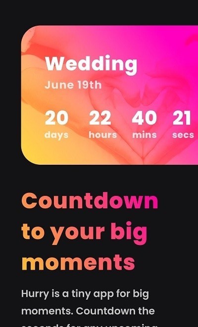 将到Hurry倒数日