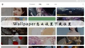 wallpaper如何修改壁纸下载位置