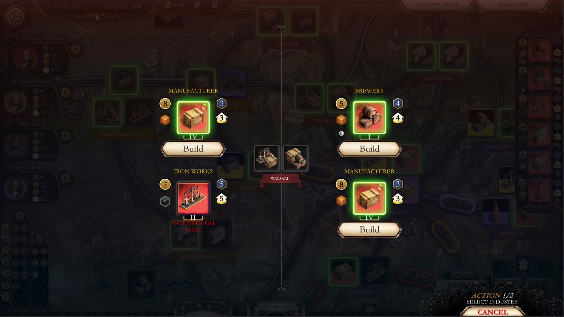 工业革命：伯明翰Brass: Birmingham