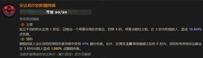 暗黑4安达莉尔的炽燃颅骨有什么属性效果