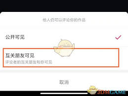 抖音评论仅作者可见怎么设置