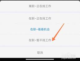 智联招聘如何更改求职状态